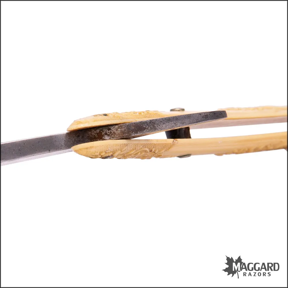 #1005 Vintage Straight Razor - H. Boker & Co. 5/8 Edelweiss