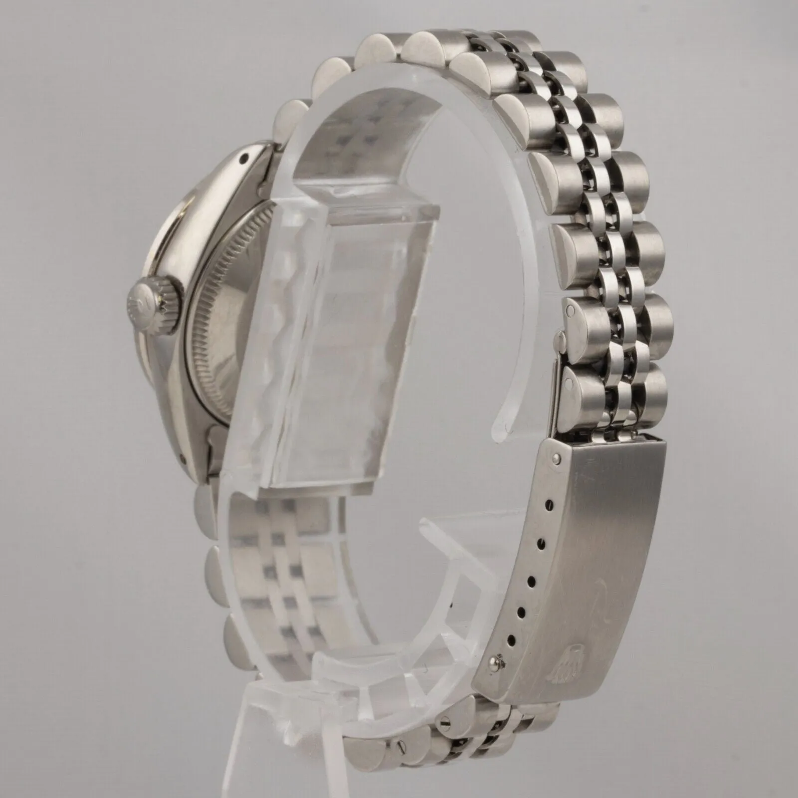 1978 Rolex Datejust 6916 Stainless Steel Green Emerald Diamond 26mm Ladies Watch