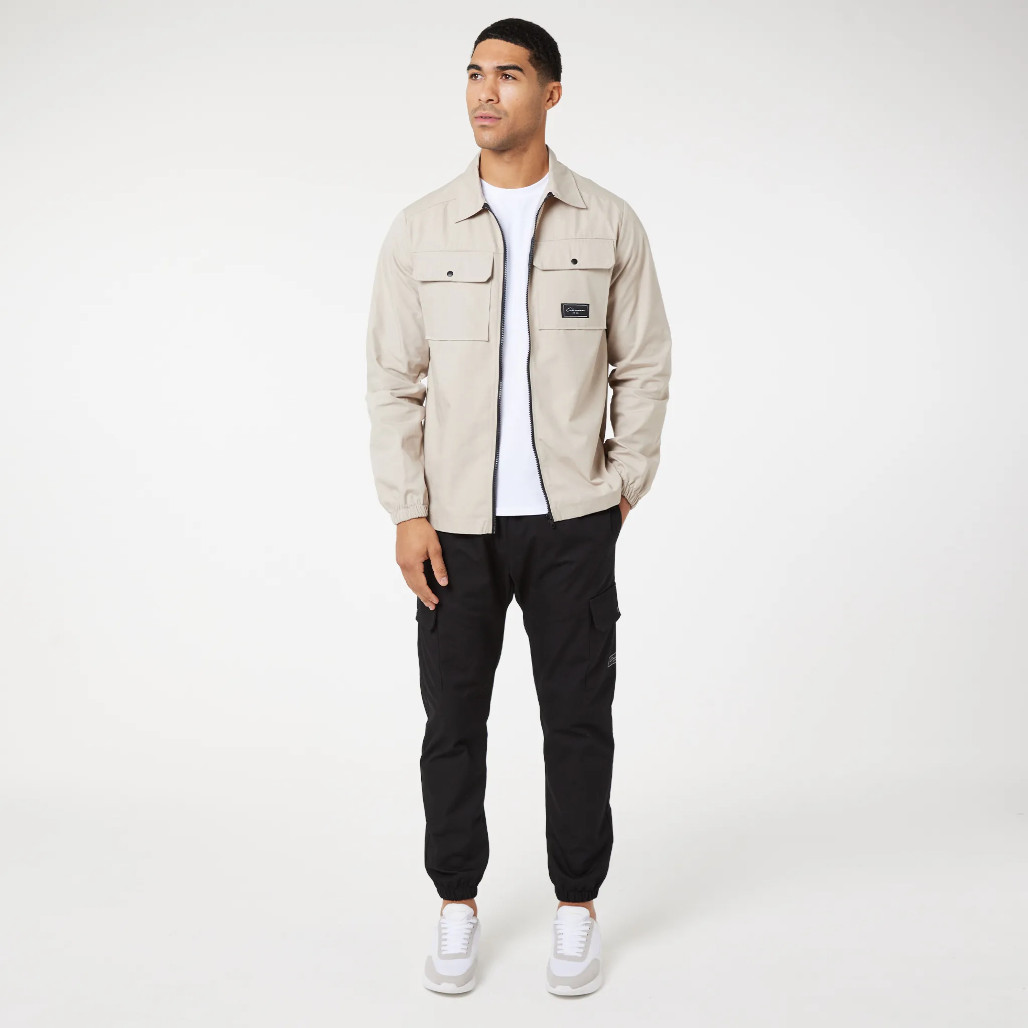 2-Pack Utility Overshirts | Greige / Olive