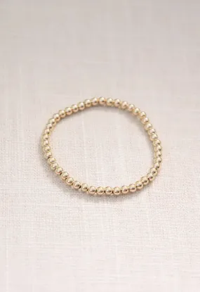 4MM Gold-filled Bead Bracelet