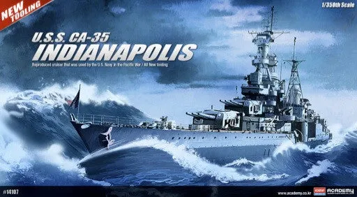 Academy Ships 1/350 USS Indianapolis CA35 Heavy Cruiser Kit