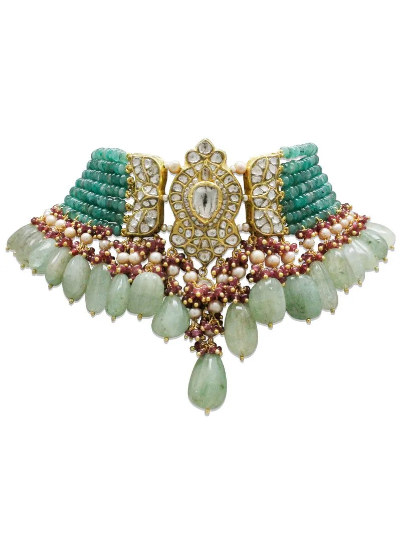 Alicia Polki Bead Choker