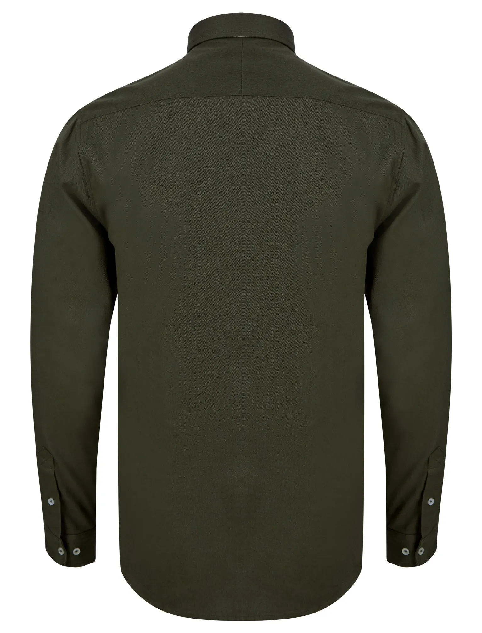 Ashbourne Cotton Twill Long Sleeve Shirt in Grape Leaf - Kensington Eastside