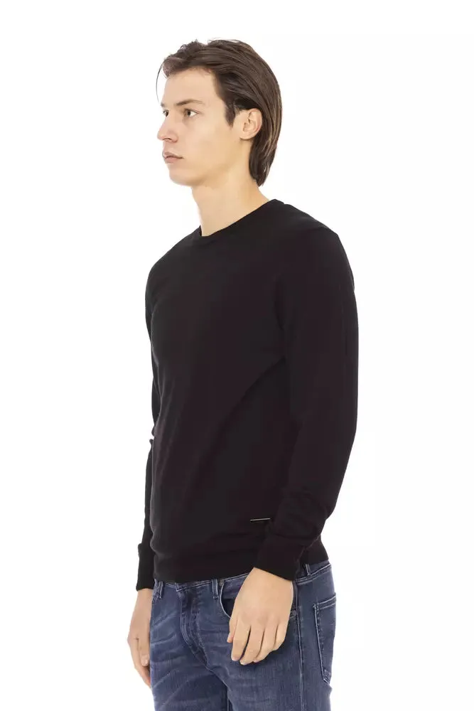 Baldinini Trend Black Fabric Men Men's Sweater