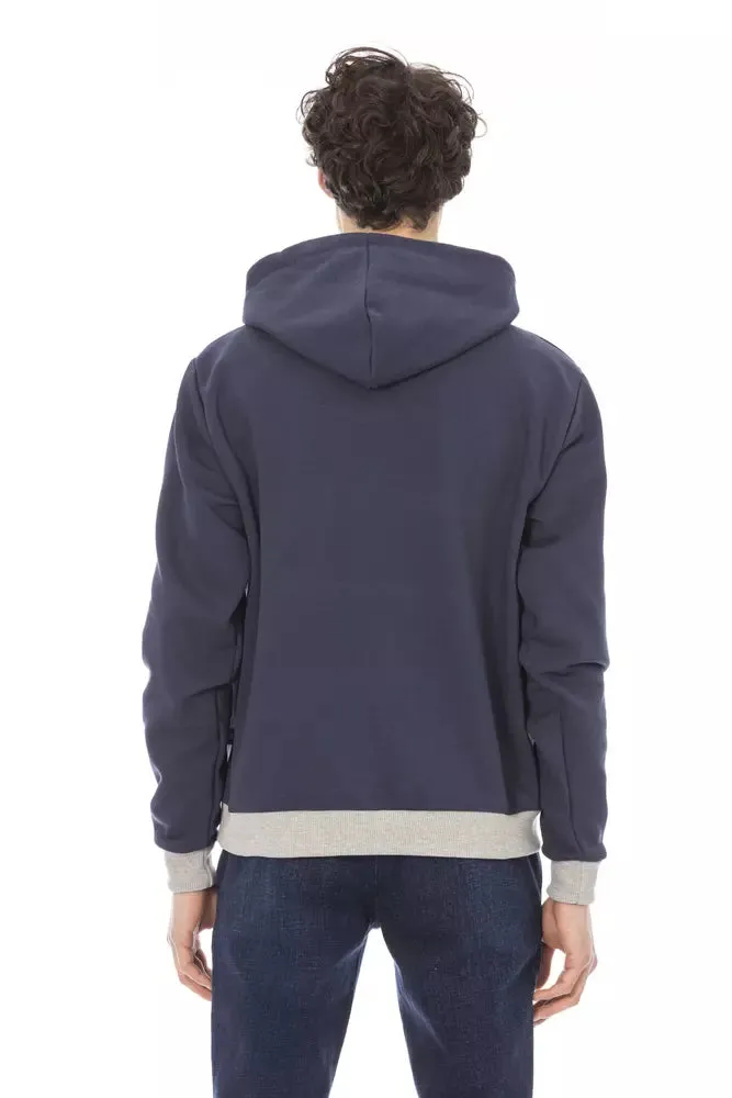 Baldinini Trend Blue Cotton Men Men's Sweater