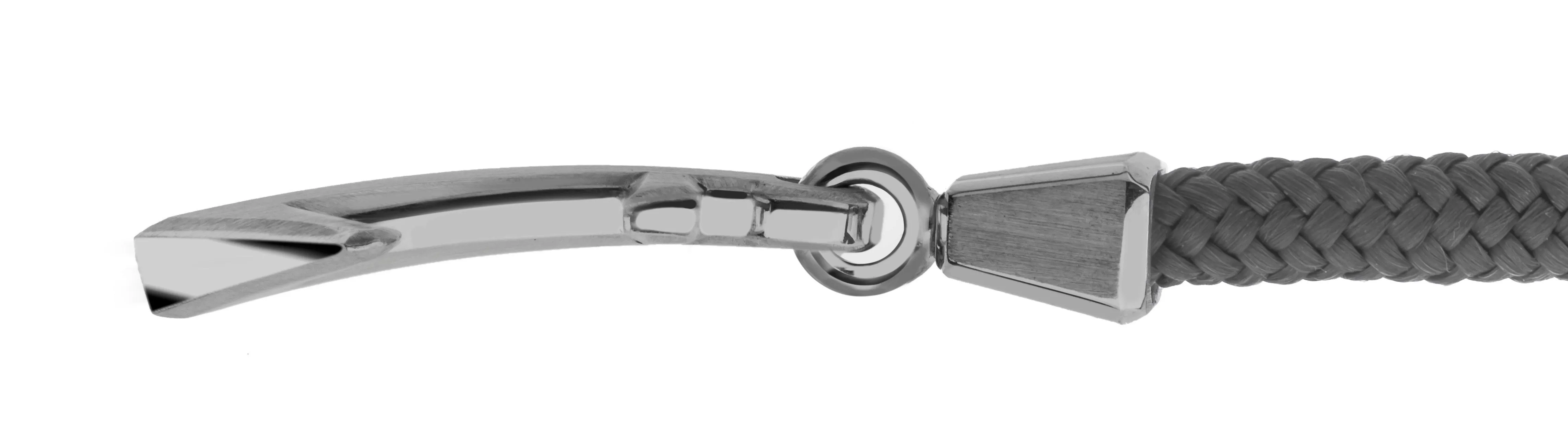 Black Shore Anchor Bracelet Palladium White Gold