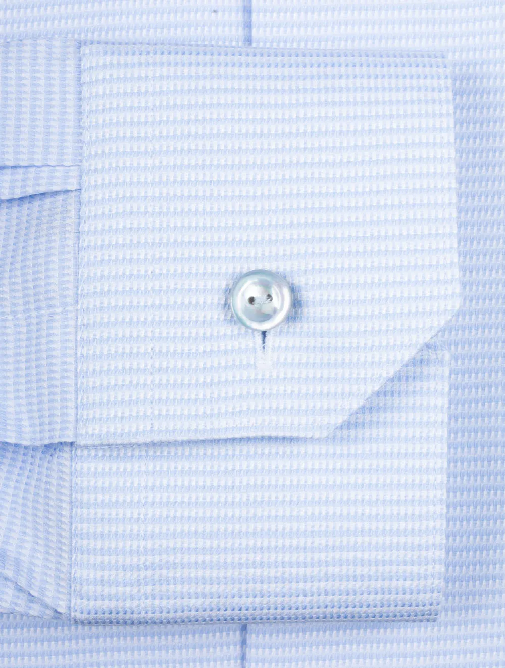 Blue Elevated Pique Contemporary Fit Shirt