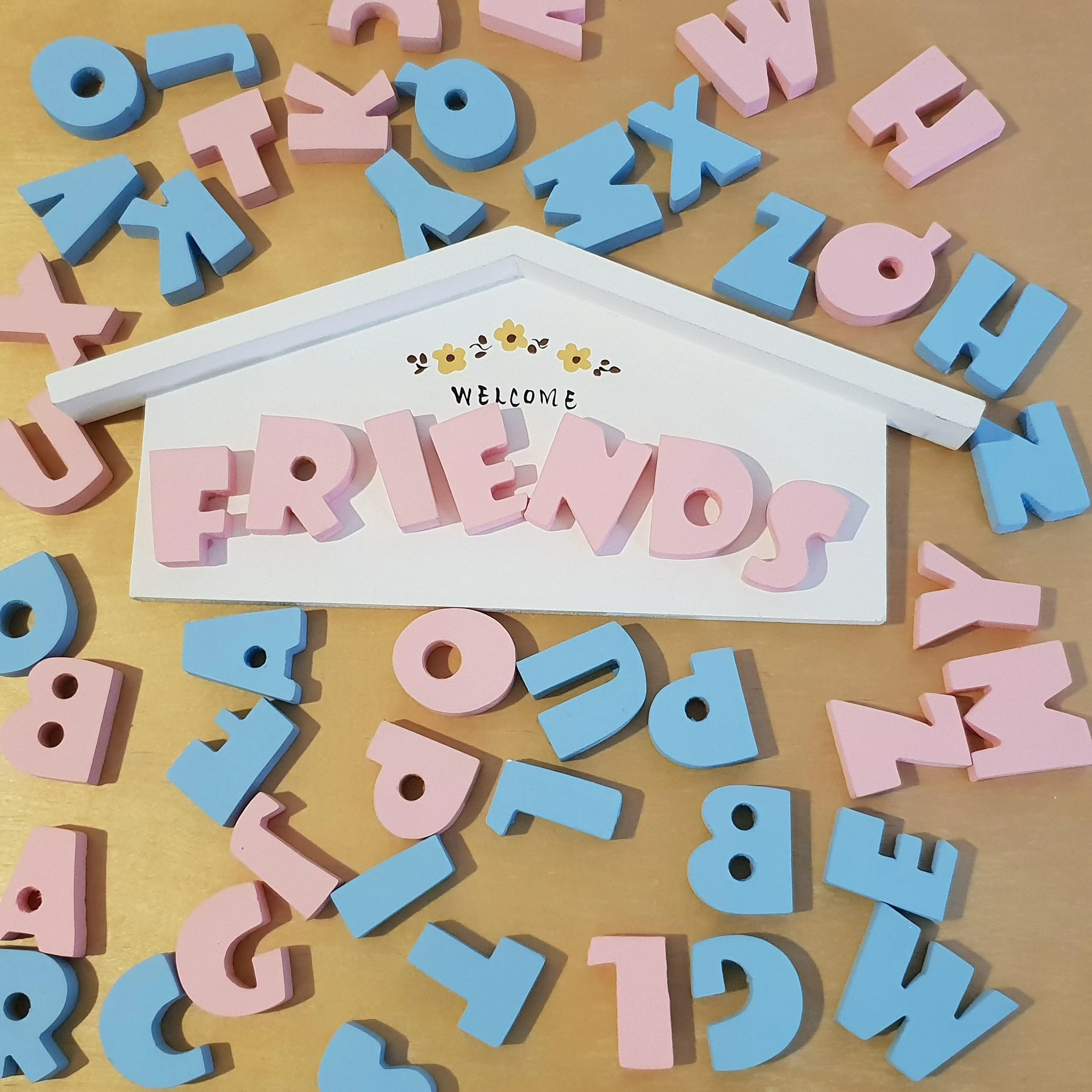 C&F Wooden Alphabet Number Character