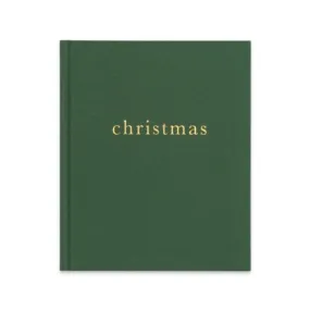 CHRISTMAS. FAMILY CHRISTMAS BOOK. FOREST GREEN
