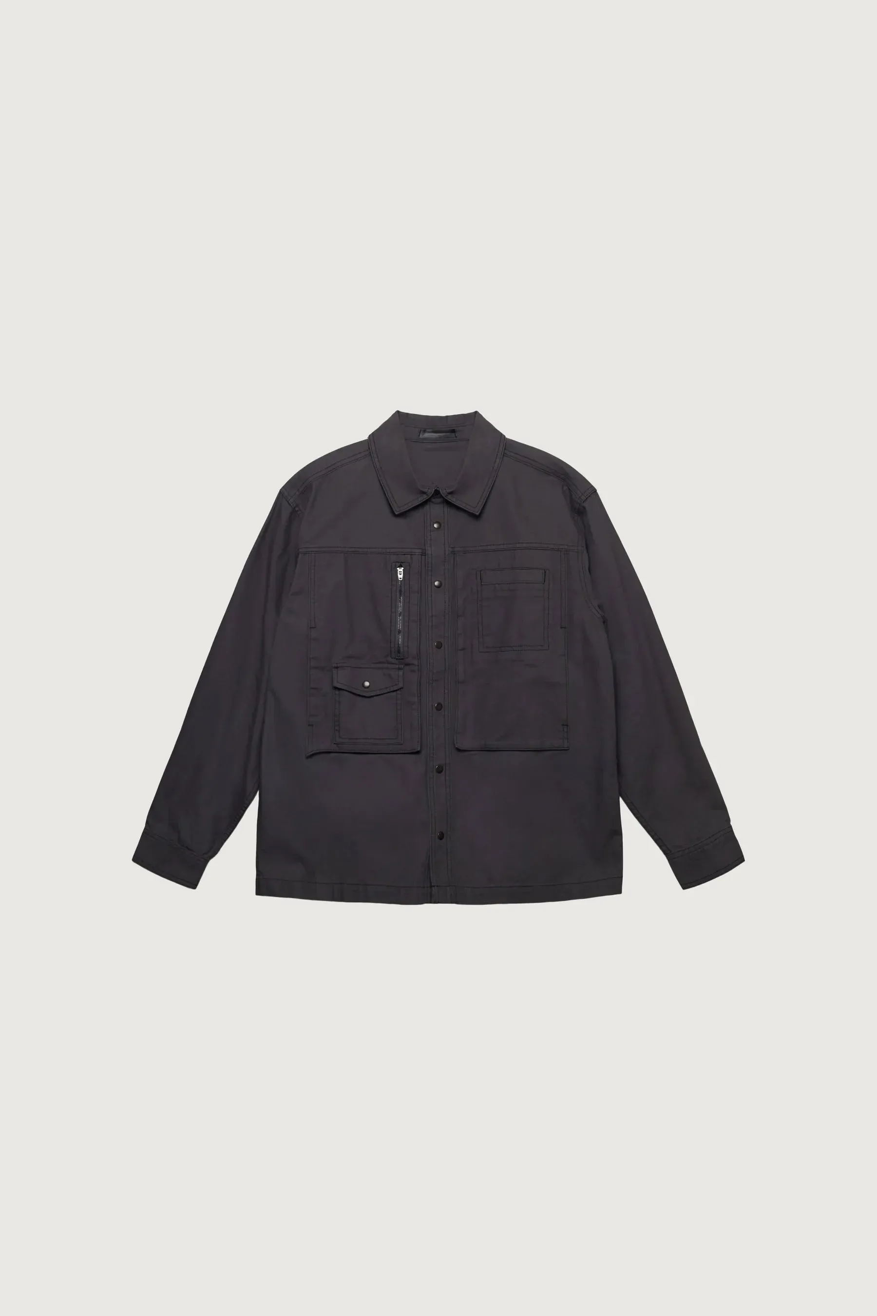 COTTON-TWILL BUTTON UP SHIRT
