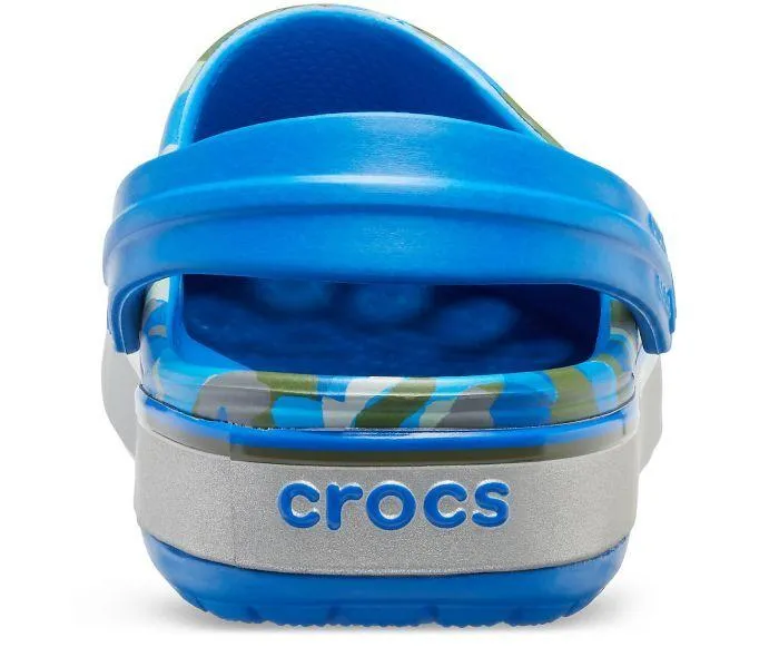 Crocband Printed Bright Cobalt/Army Green Unisex Clog-205834-4JU