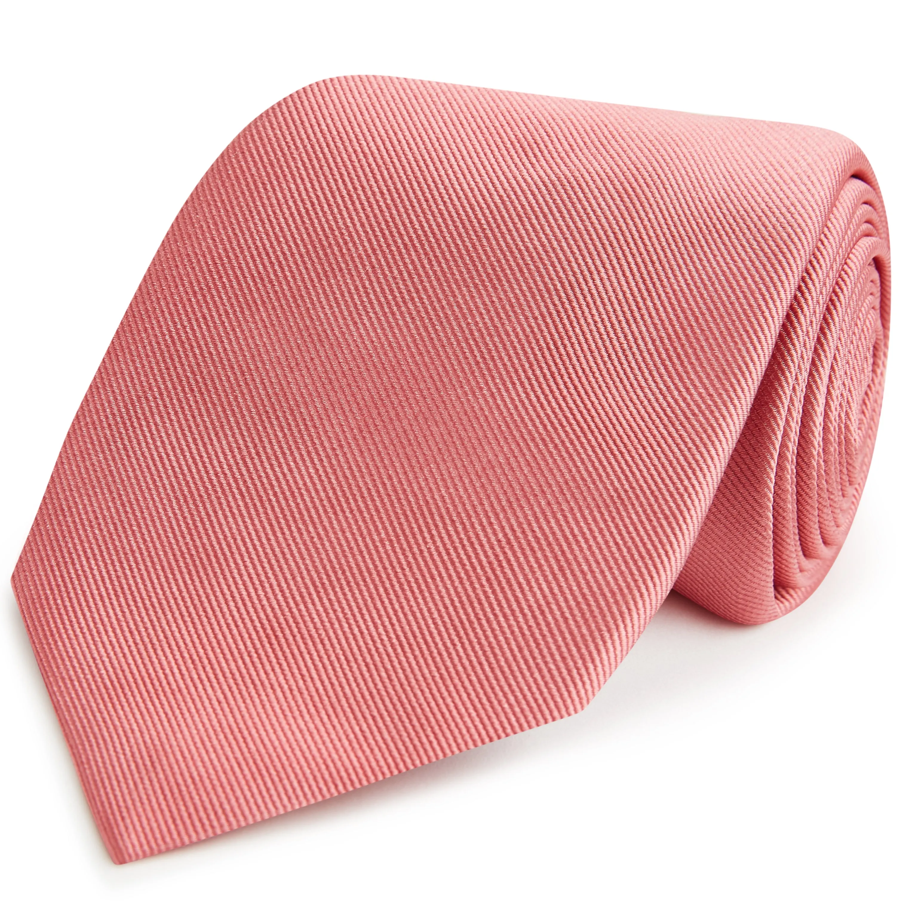 Dark Pink Heavy Twill Woven Silk Tie