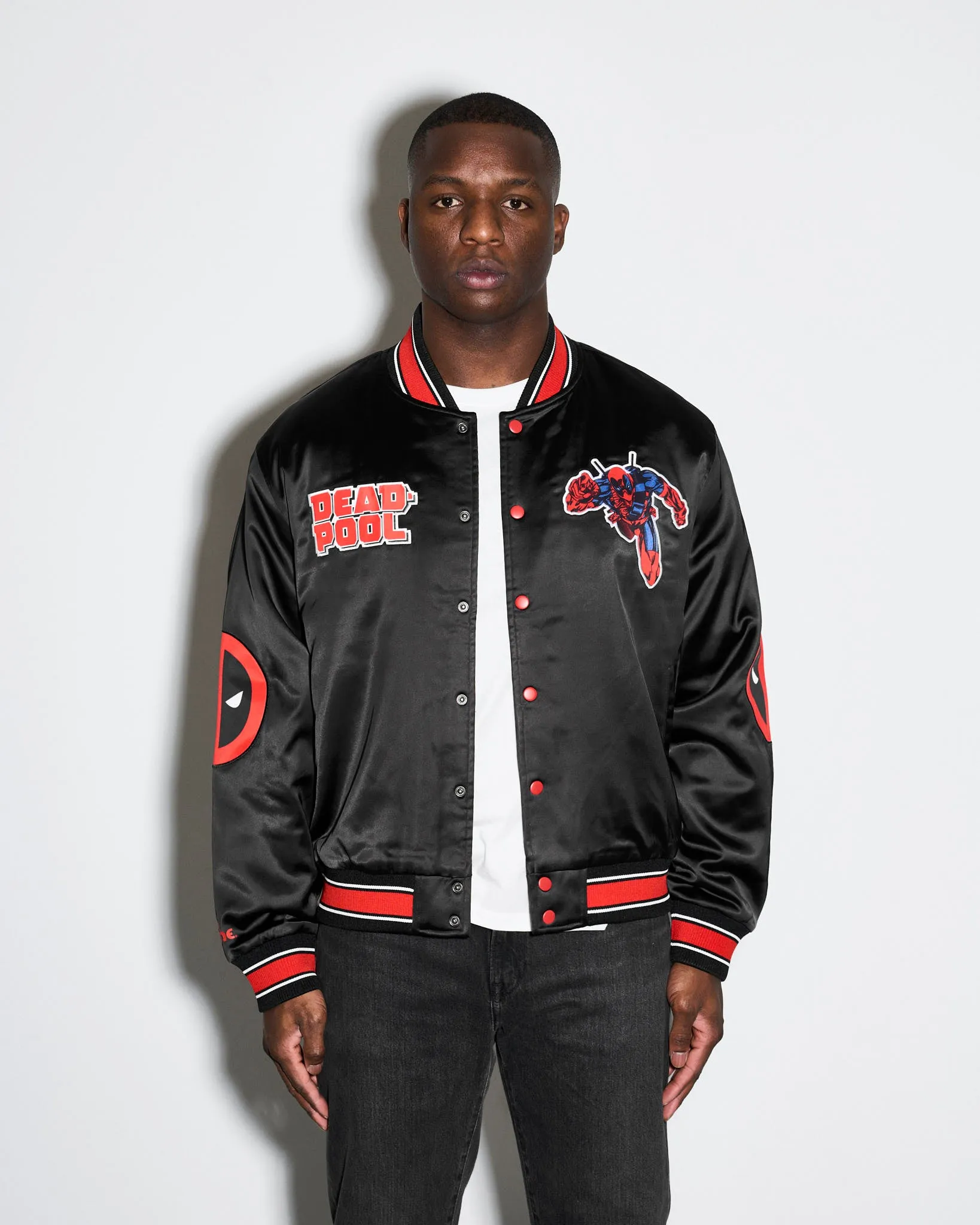 Deadpool Quilted Satin Jacket
