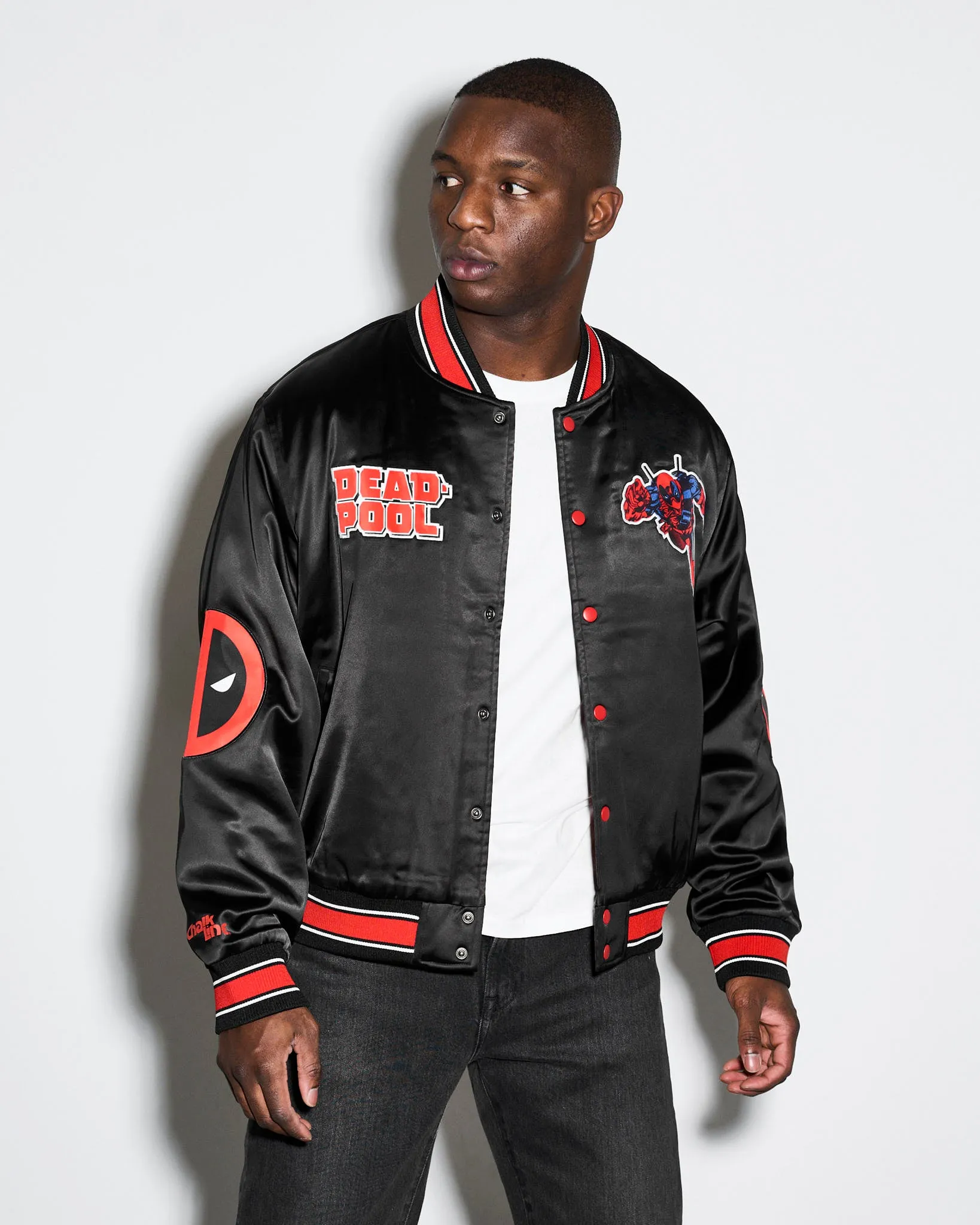 Deadpool Quilted Satin Jacket