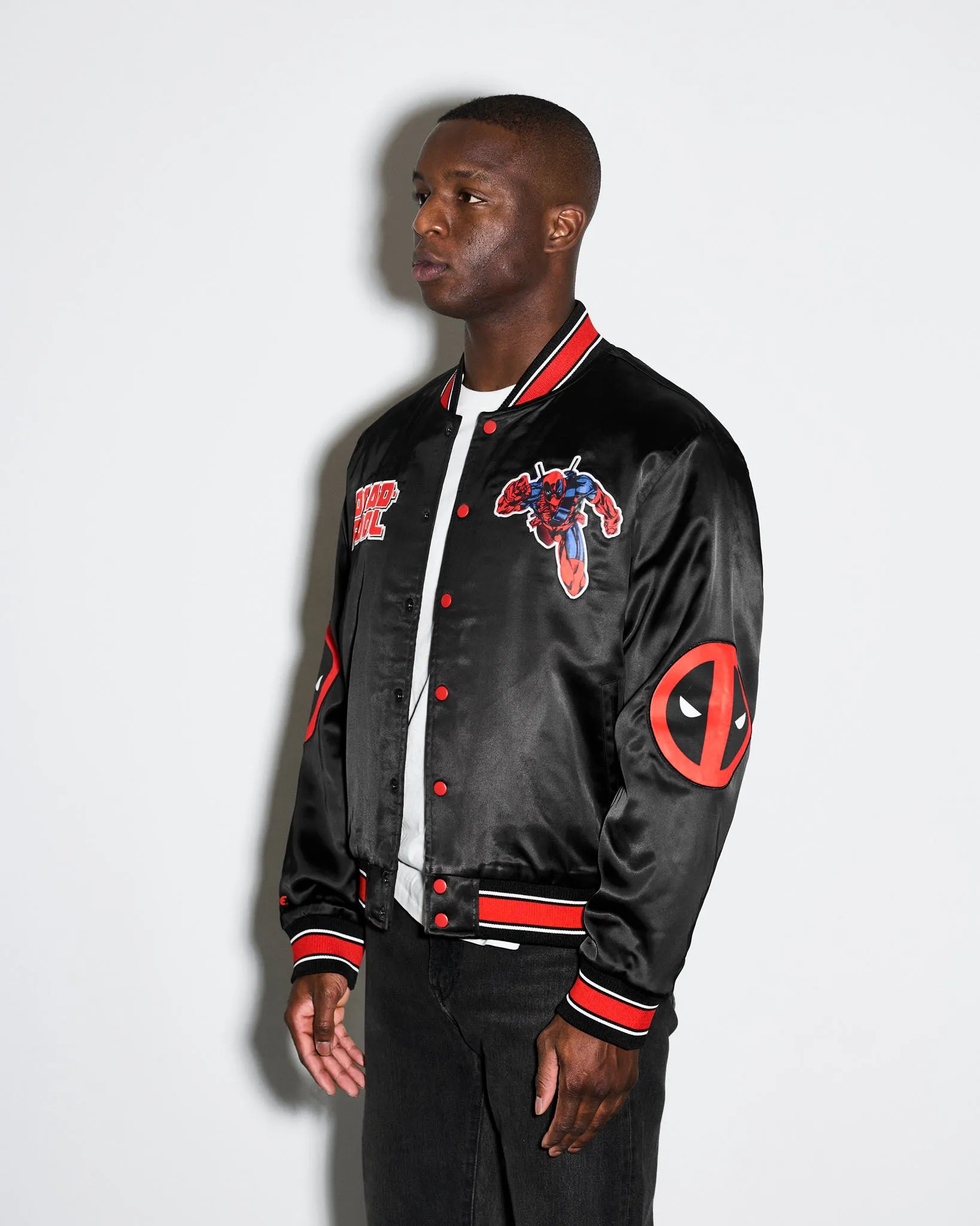 Deadpool Quilted Satin Jacket