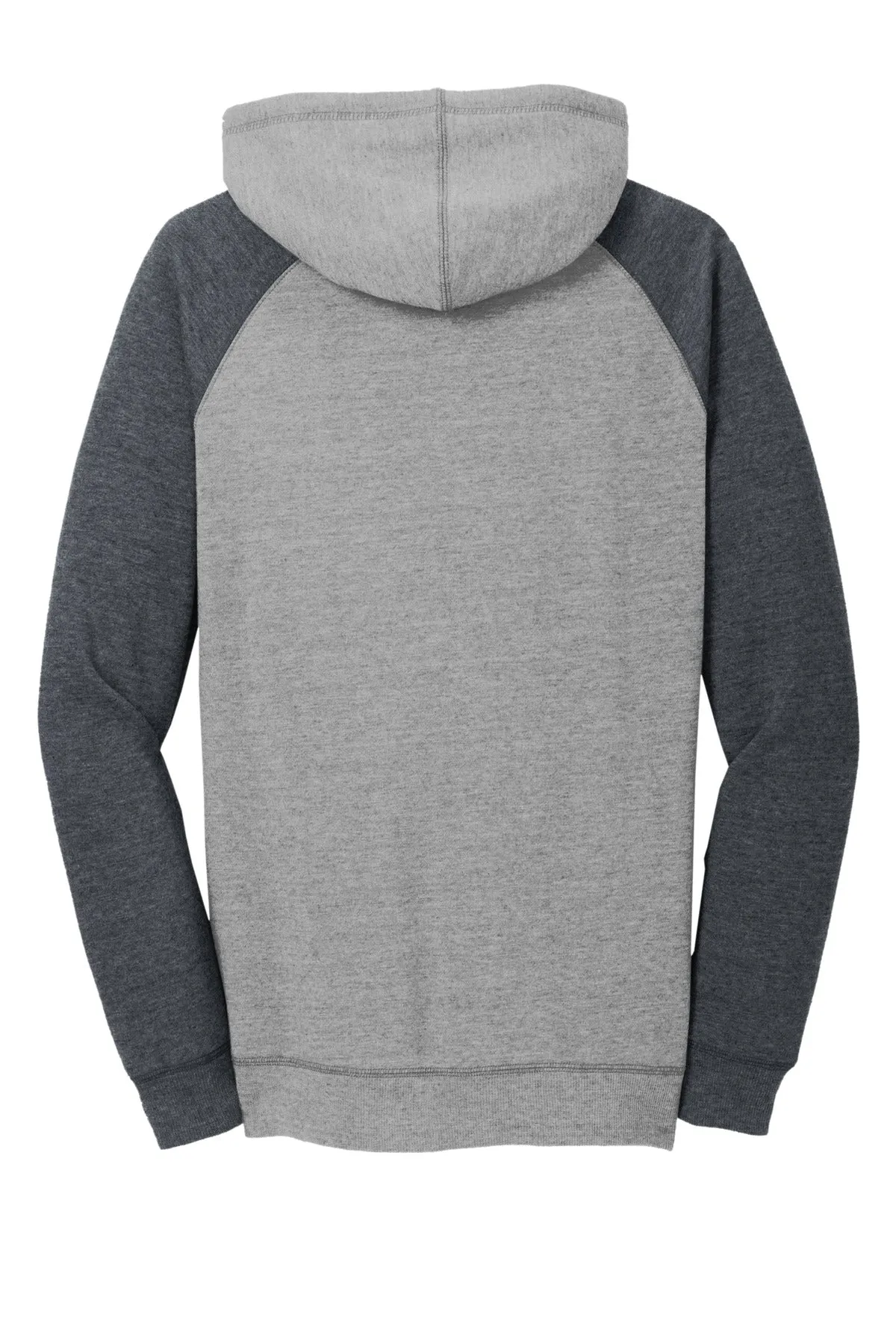 District Women's Lightweight Fleece Raglan Hoodie. DT296