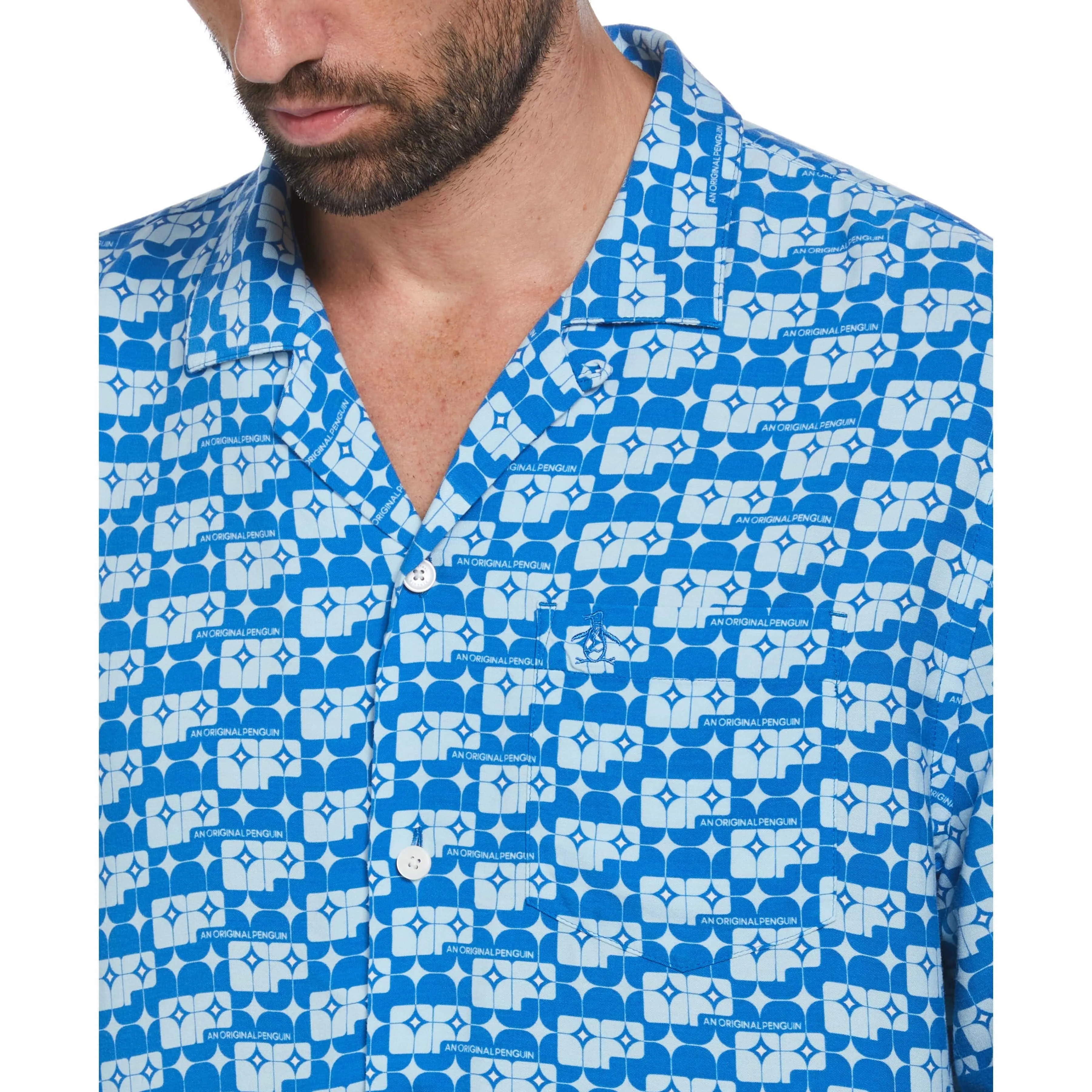 Ecovero™ Geometric Print Shirt