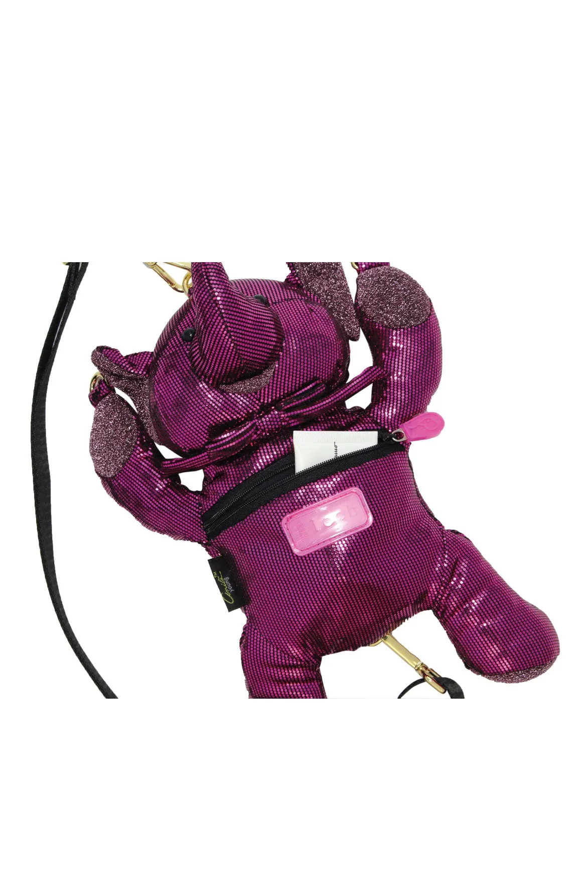 ELEPH DISCO - ROCKING CROSS BODY REMOVABLE STRAP : PINK