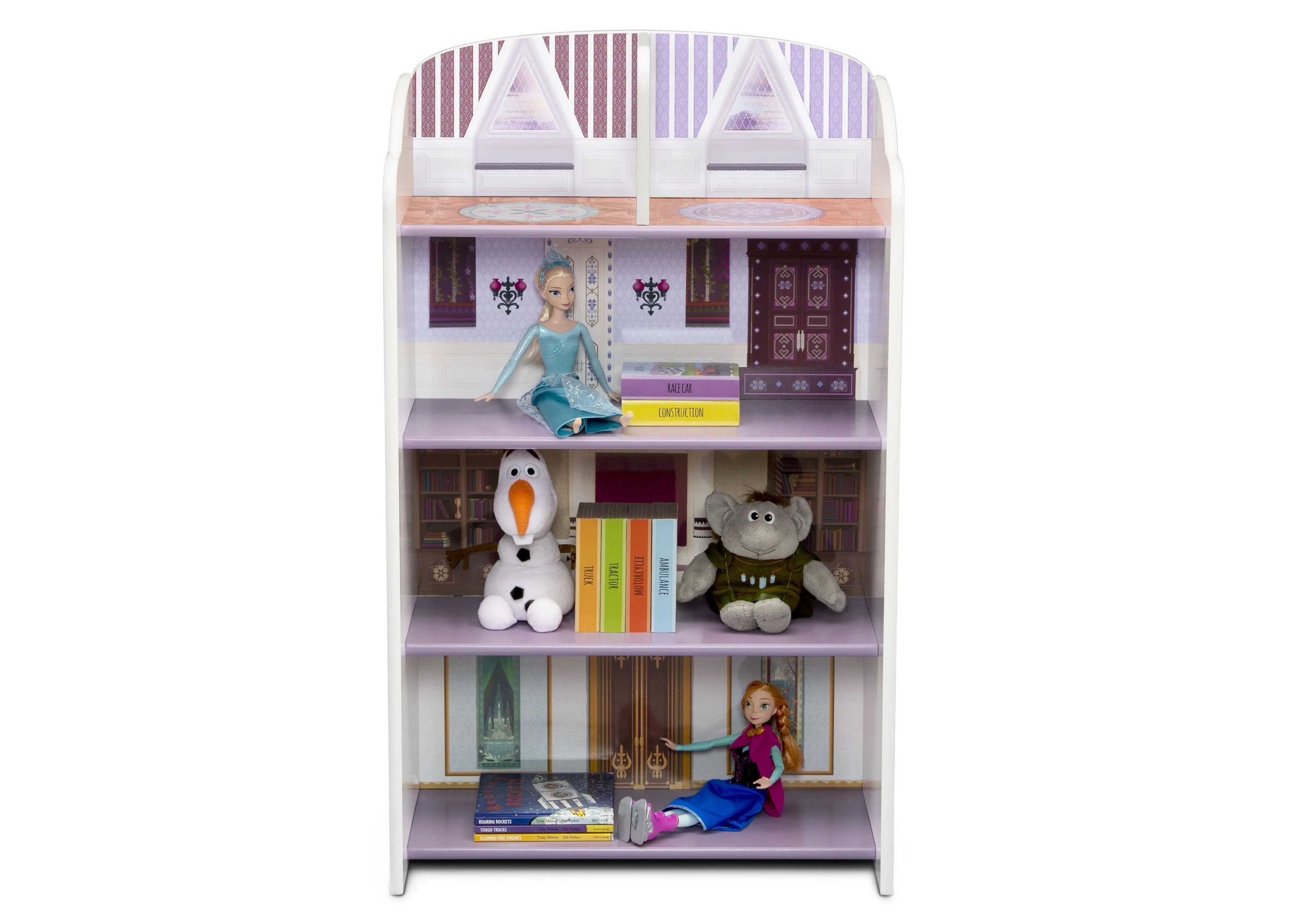 Frozen II Wooden Playhouse 4-Shelf Bookcase