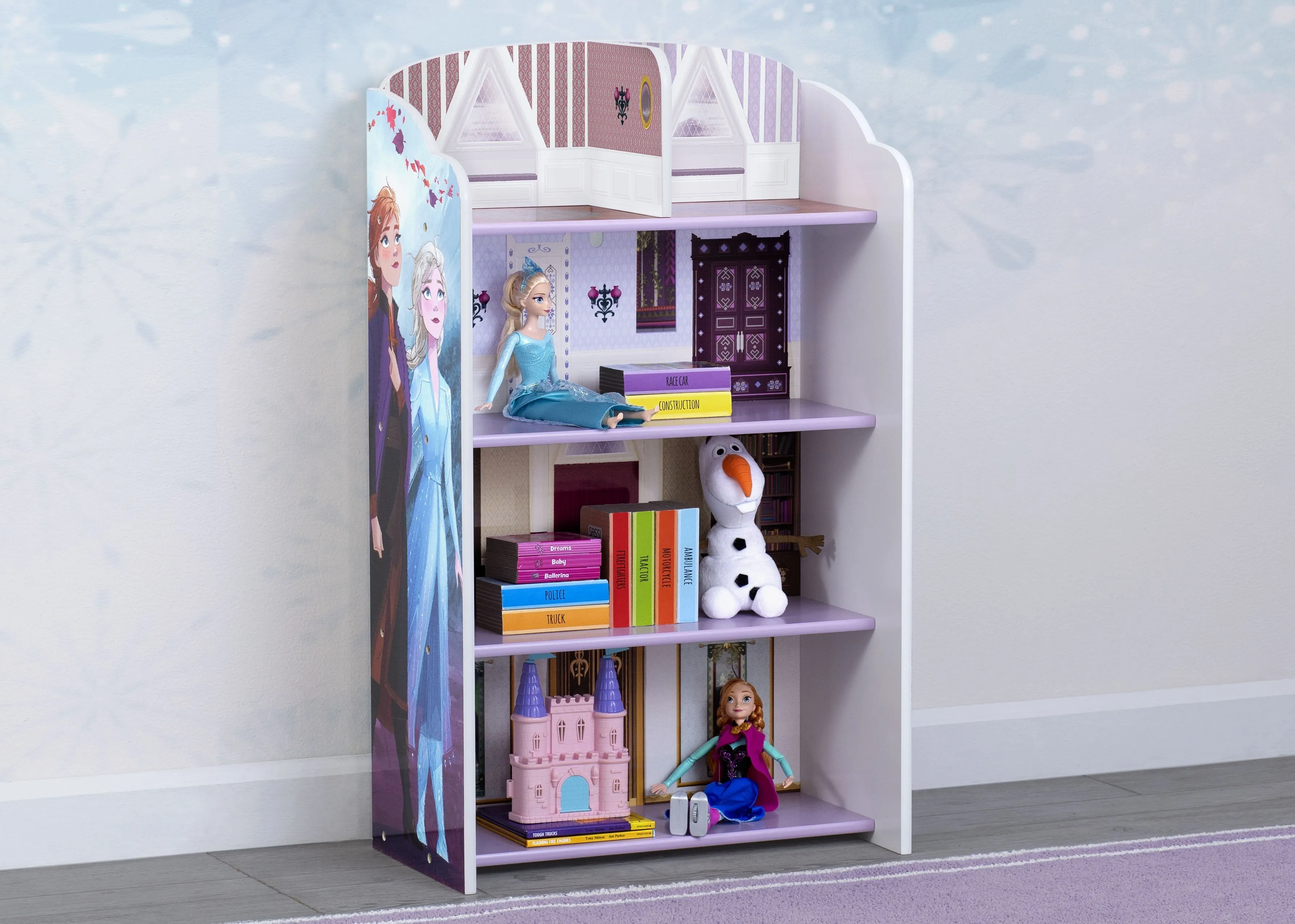 Frozen II Wooden Playhouse 4-Shelf Bookcase
