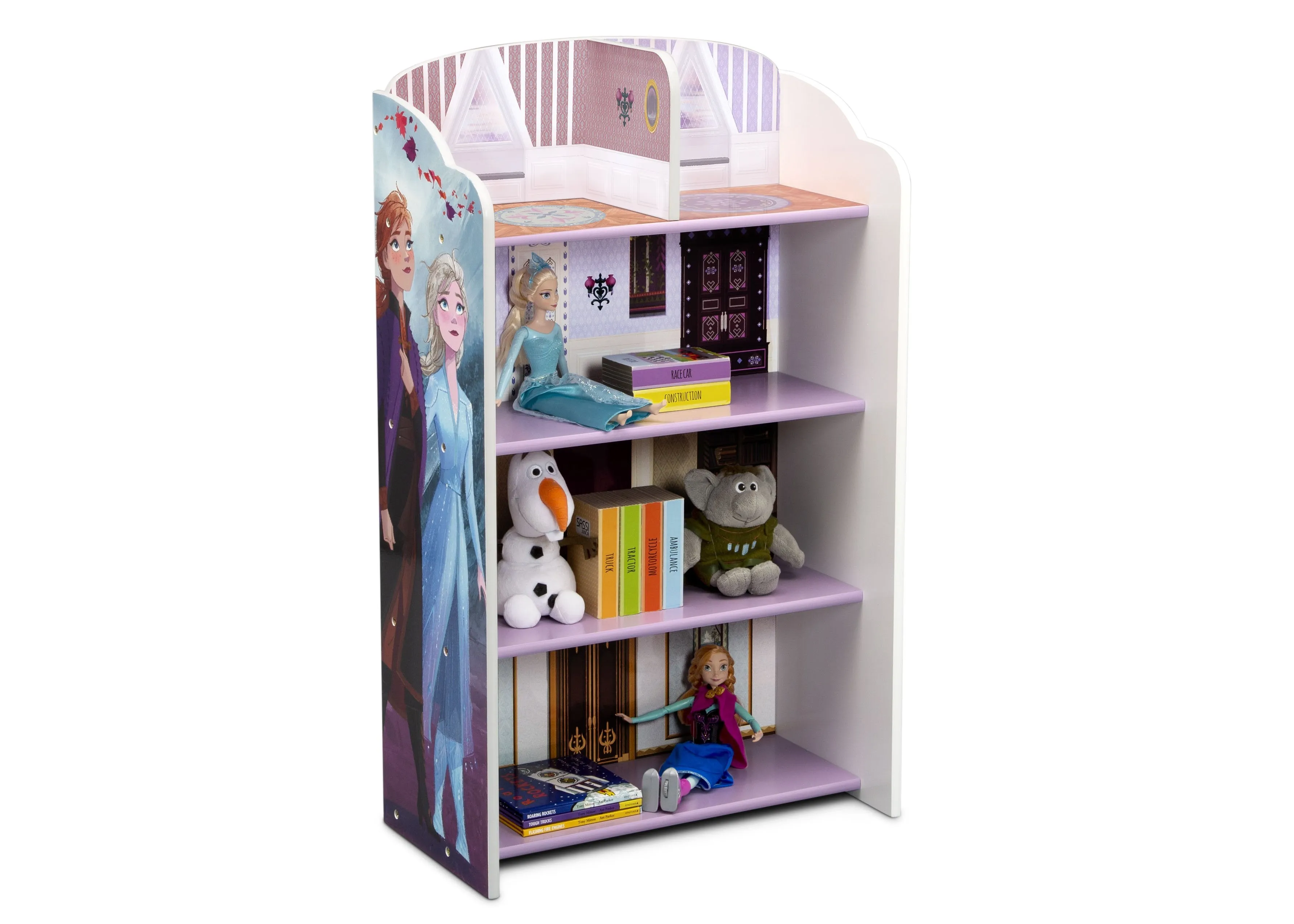 Frozen II Wooden Playhouse 4-Shelf Bookcase