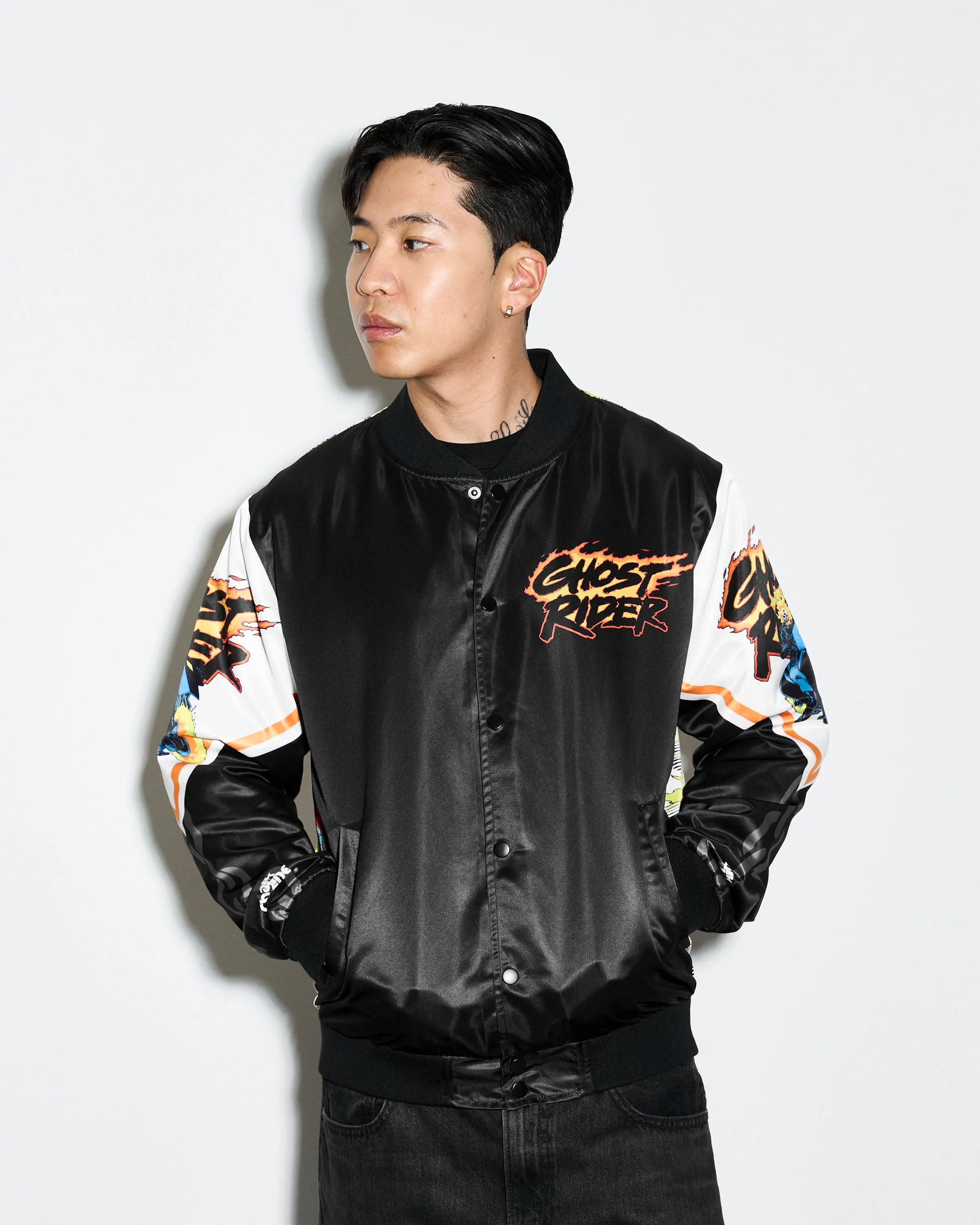 Ghost Rider Fanimation Satin Jacket