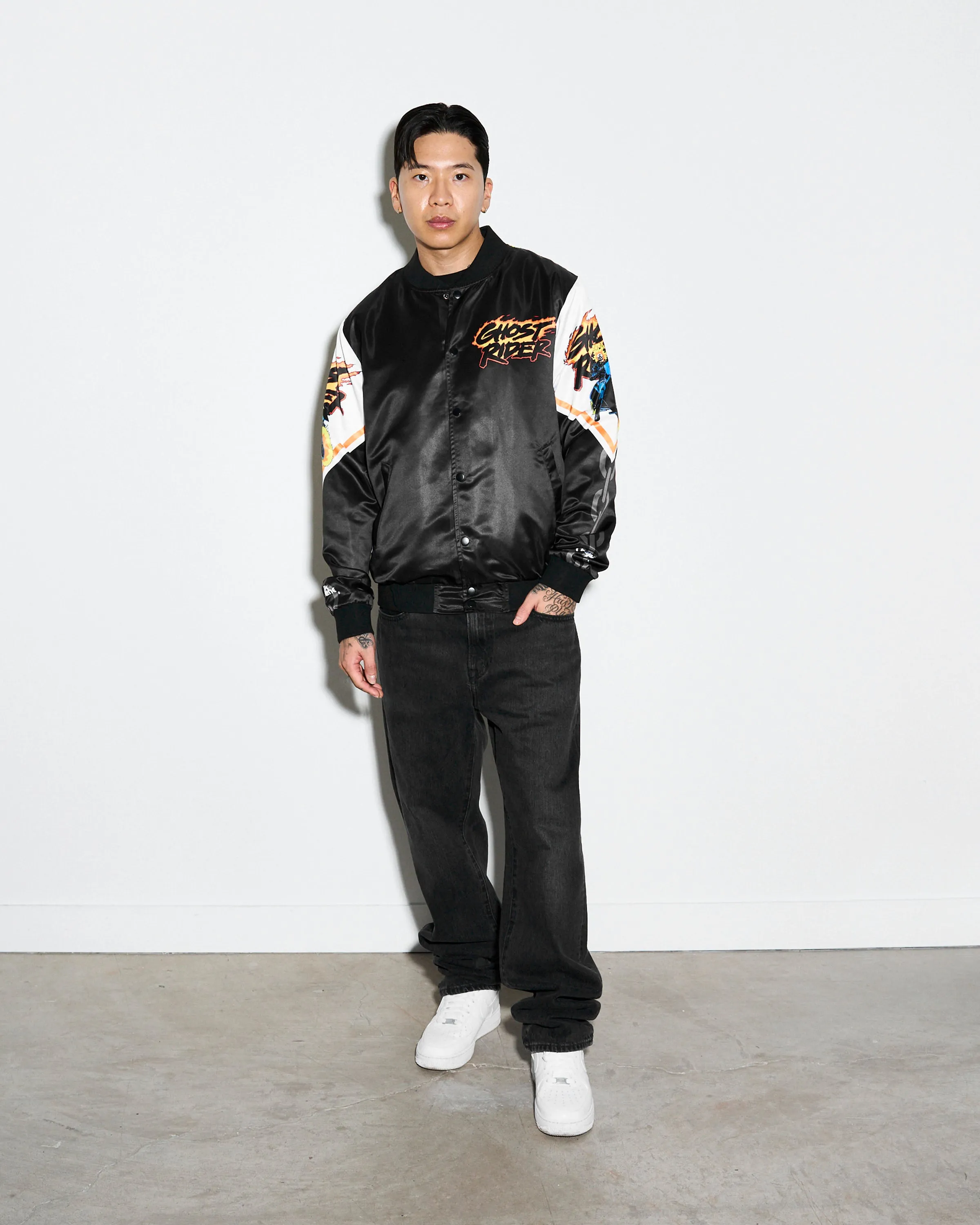 Ghost Rider Fanimation Satin Jacket