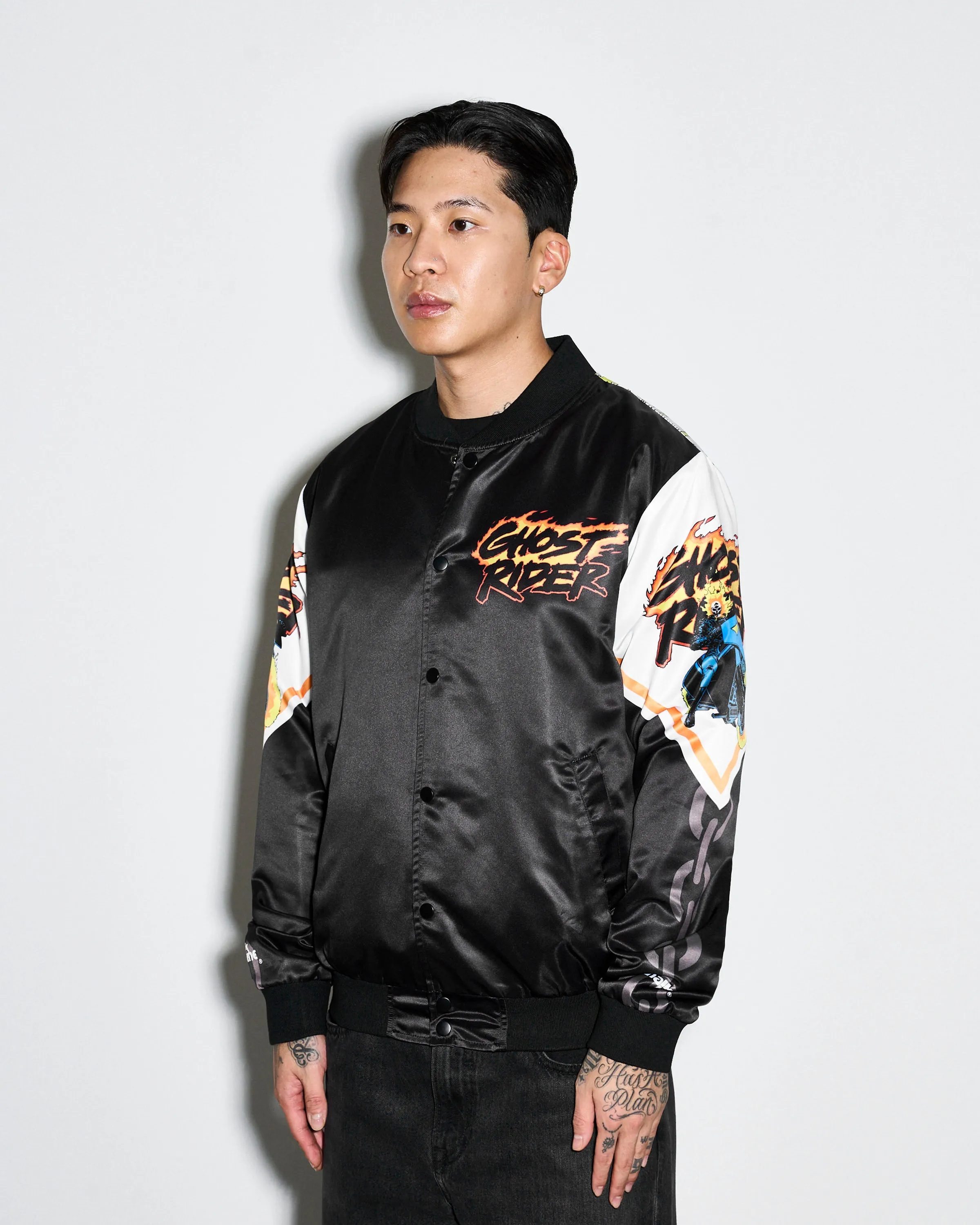 Ghost Rider Fanimation Satin Jacket