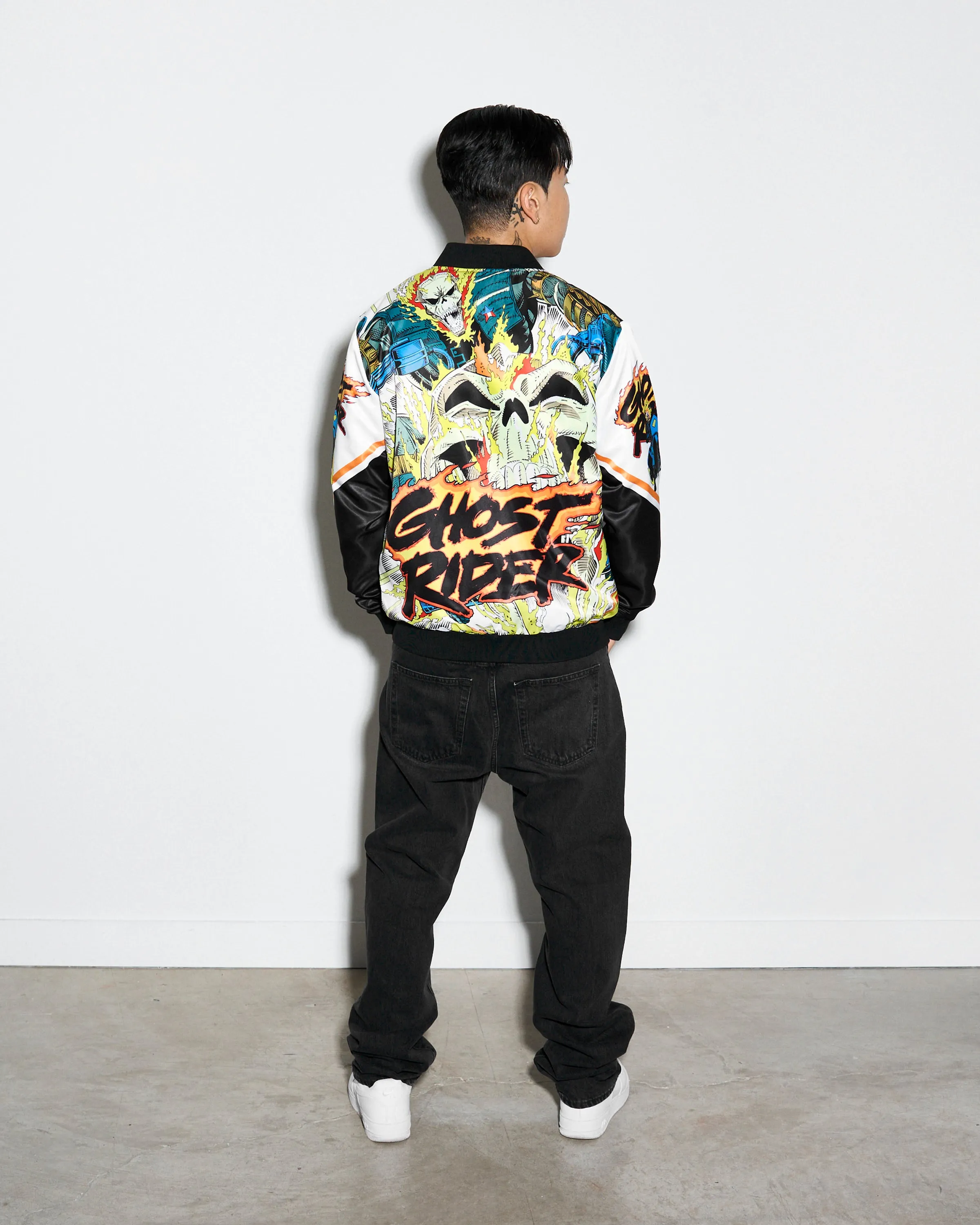 Ghost Rider Fanimation Satin Jacket