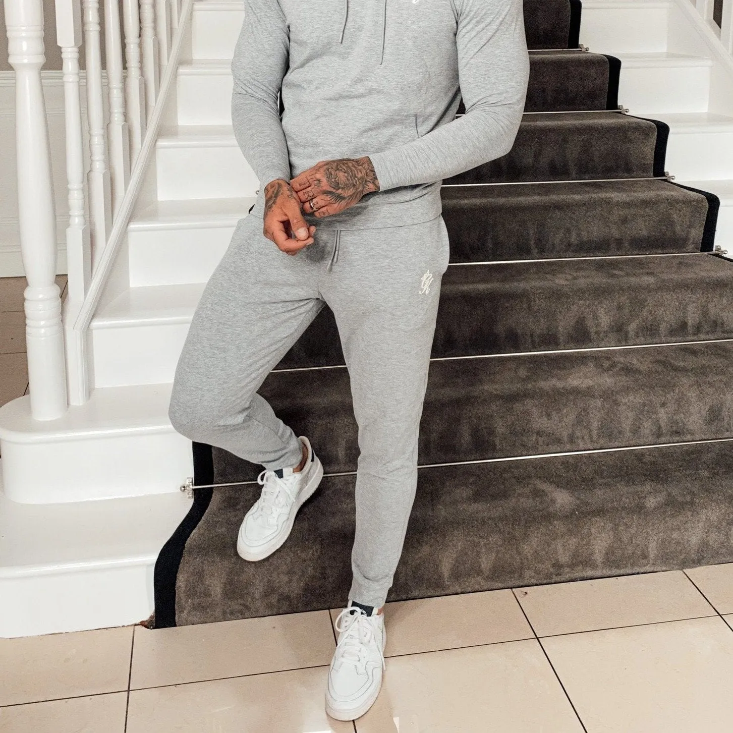 Gym King Lightweight Lounge Jogger - Grey Marl