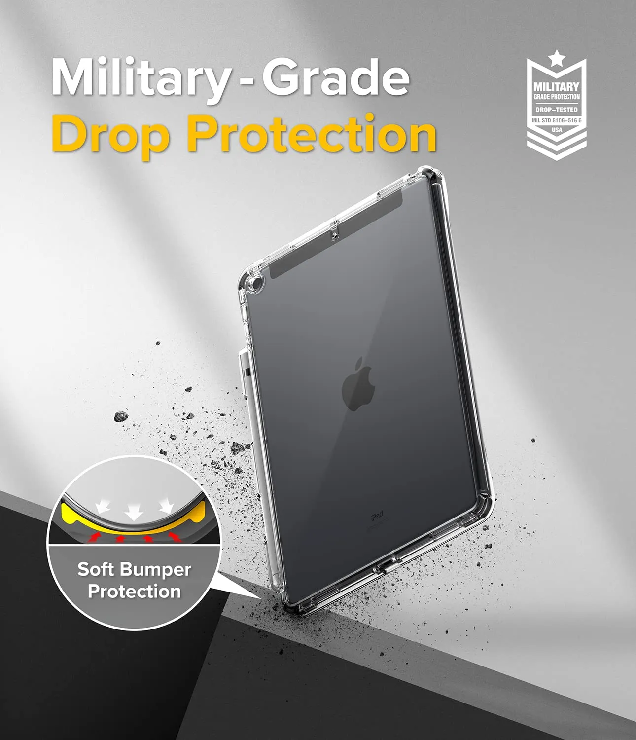 iPad 9th Generation (10.2 inch, 2021)/iPad 8th/7th Gen Back Cover Case | Fusion - White & Black