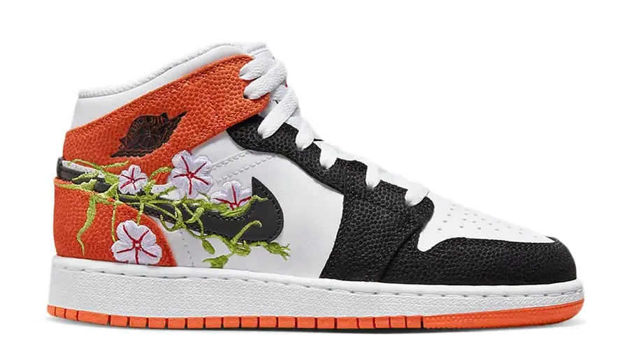 JORDAN 1 MID SE BASKETBALL BLOSSOM (GS)
