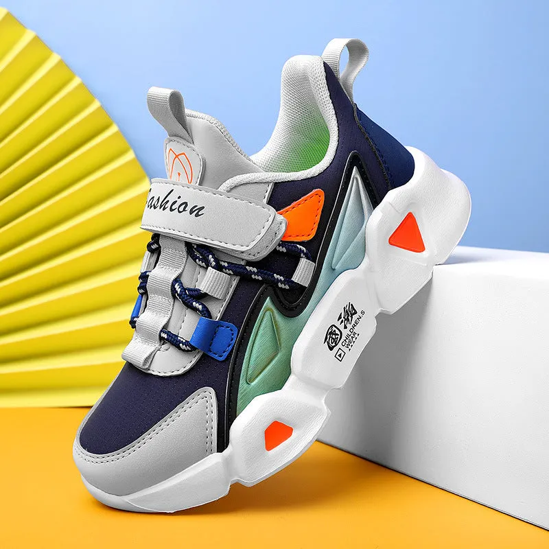 Leather Little Girls and Boys Running Shoes