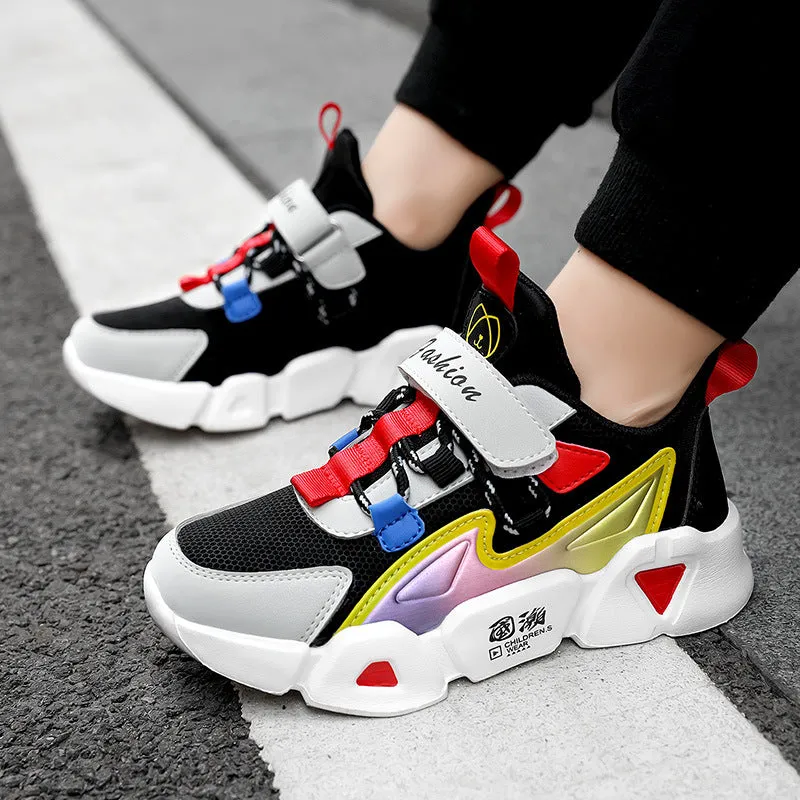 Leather Little Girls and Boys Running Shoes