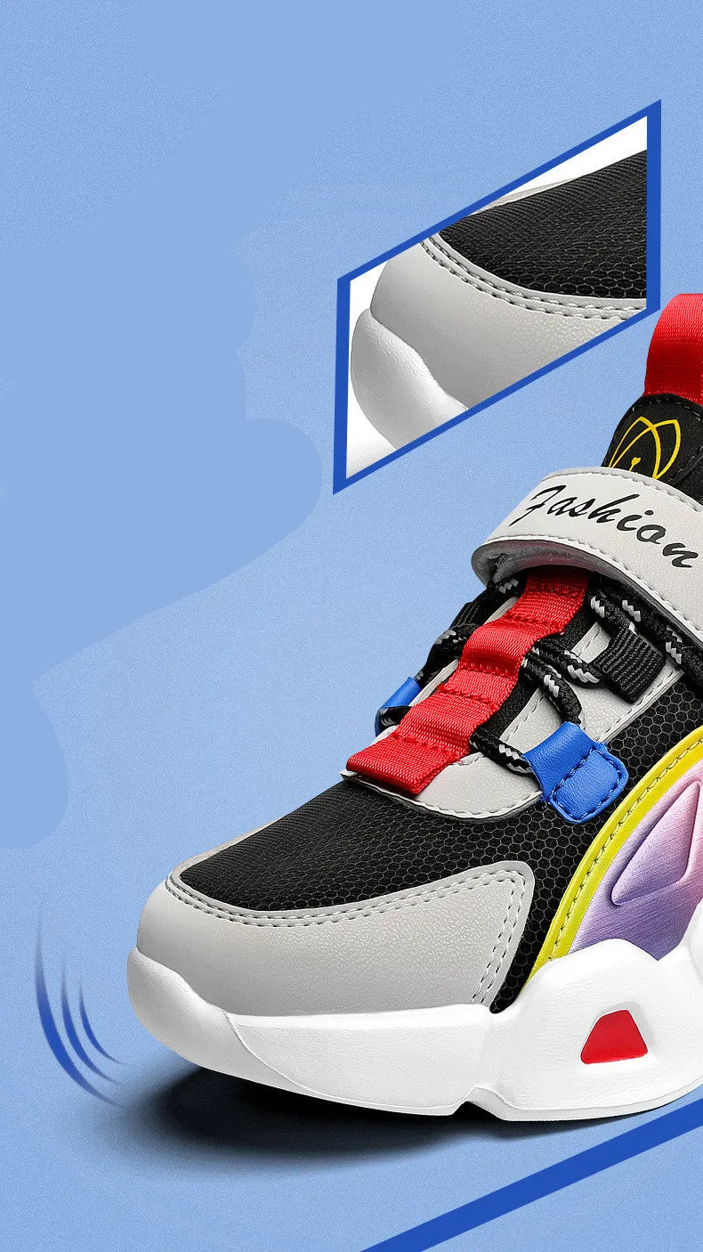 Leather Little Girls and Boys Running Shoes