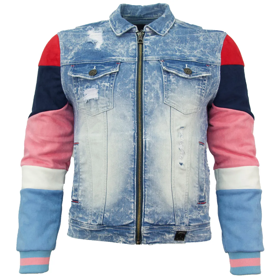 M1010 Makobi Ultra Suede Denim Jacket - Light Wash