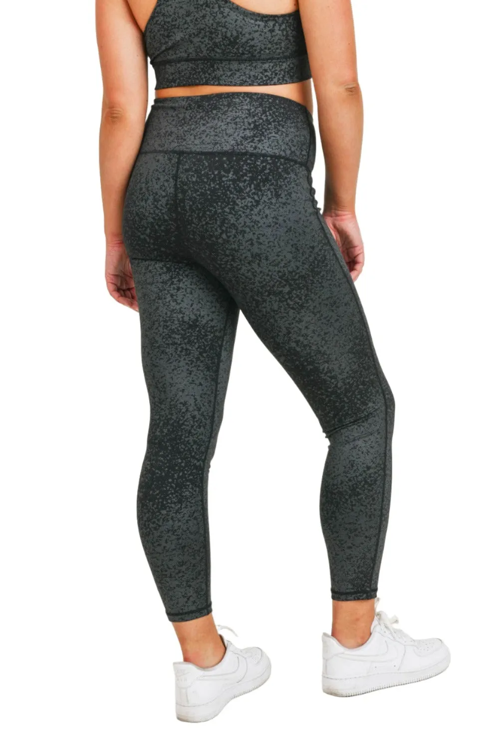 Mono B Flake Foil High-Waist Leggings APH3103 Plus
