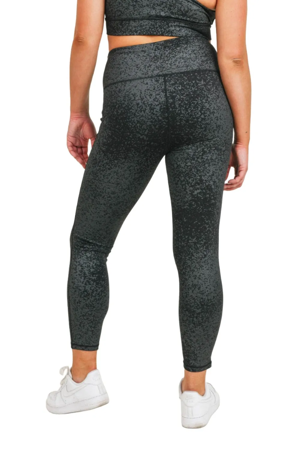 Mono B Flake Foil High-Waist Leggings APH3103 Plus