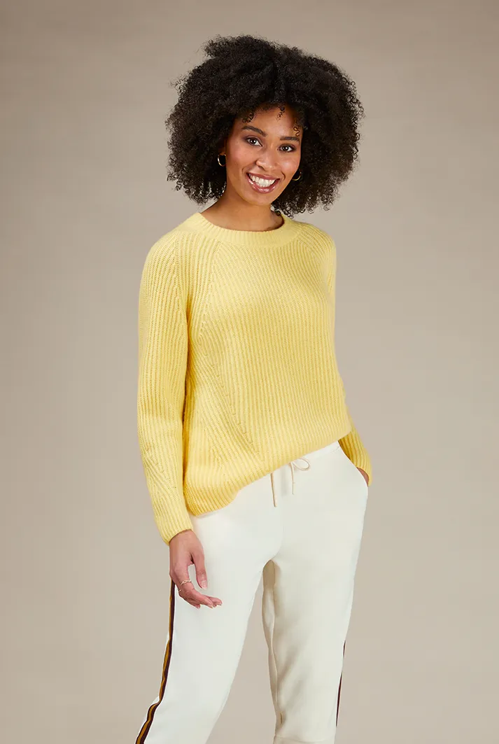 Ribbed Cashmere Sweatshirt