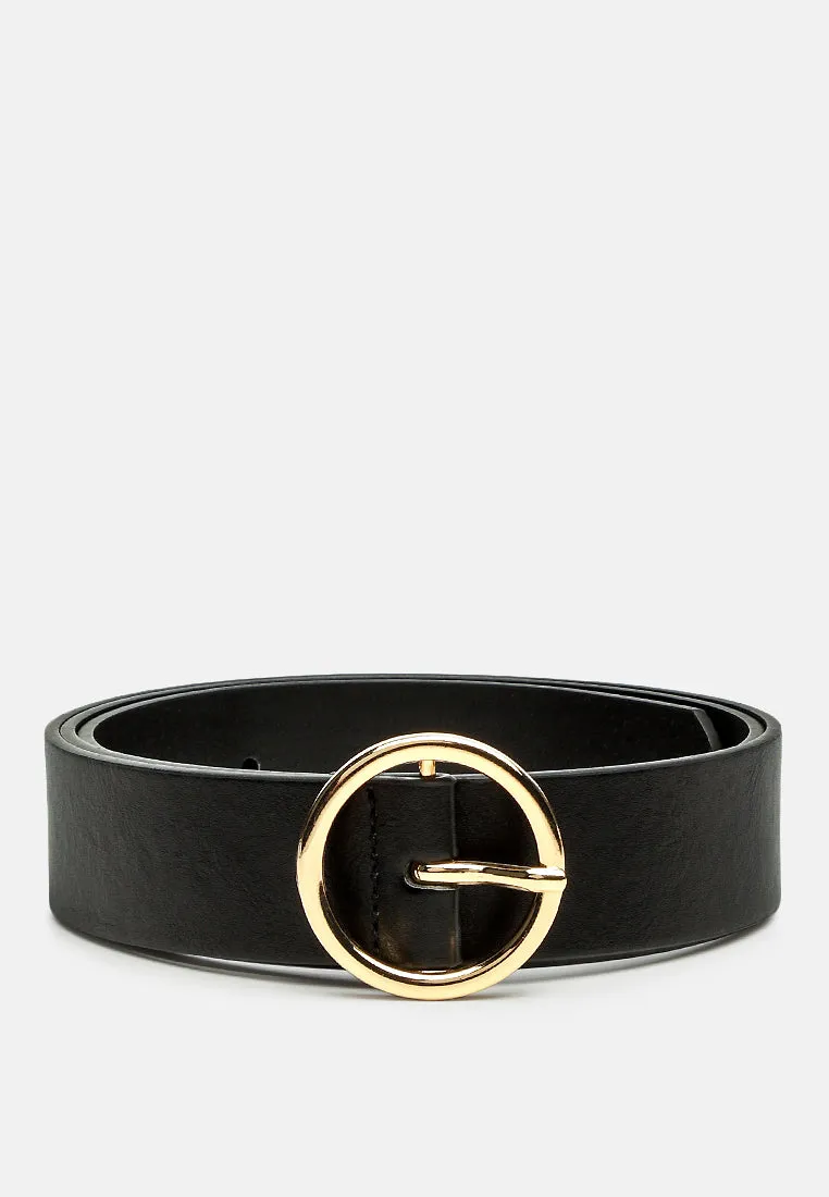 roundabout runway solid casual belt
