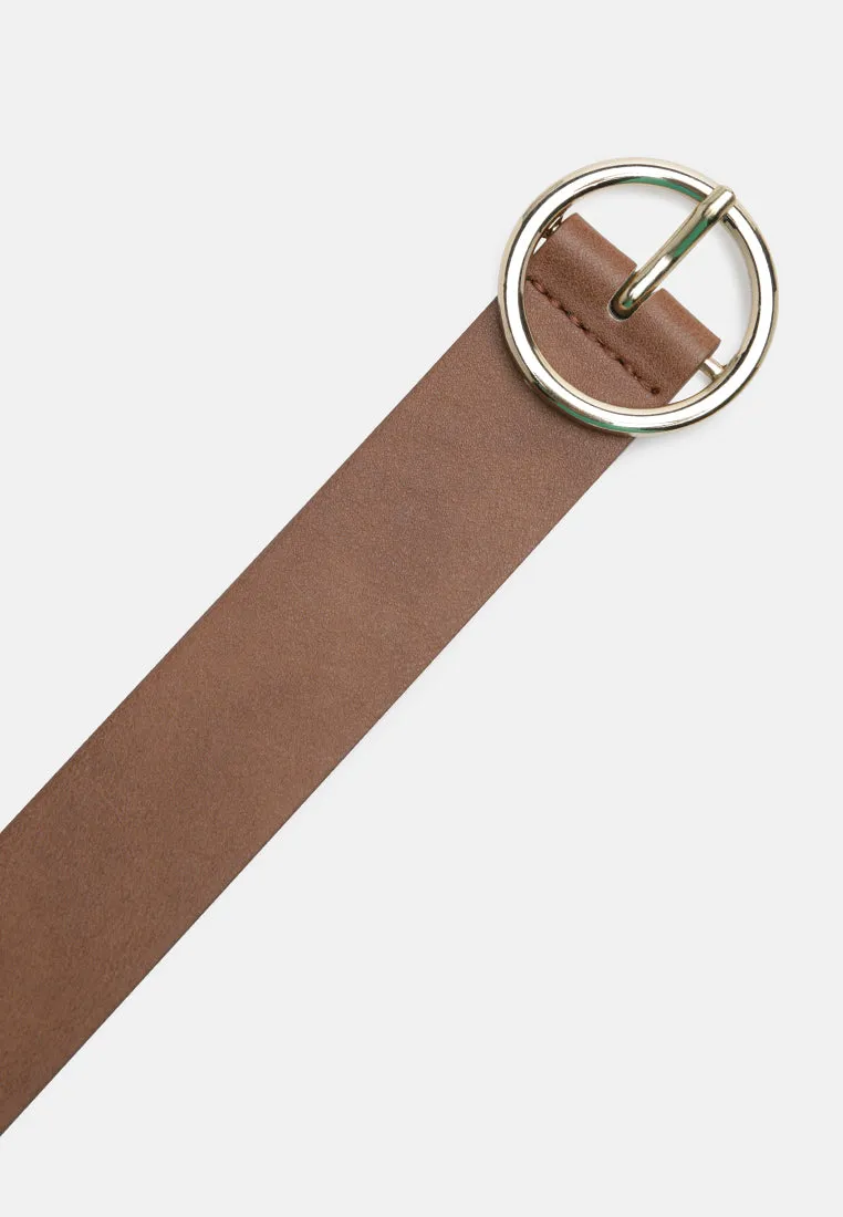 roundabout runway solid casual belt