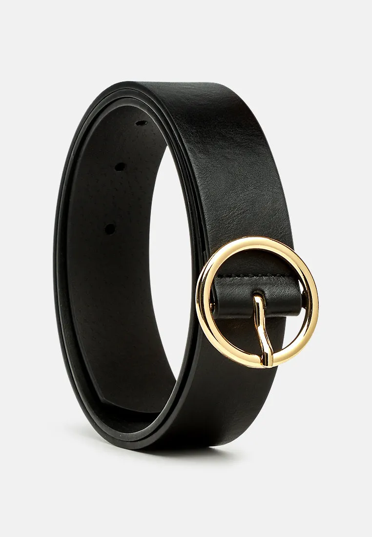 roundabout runway solid casual belt