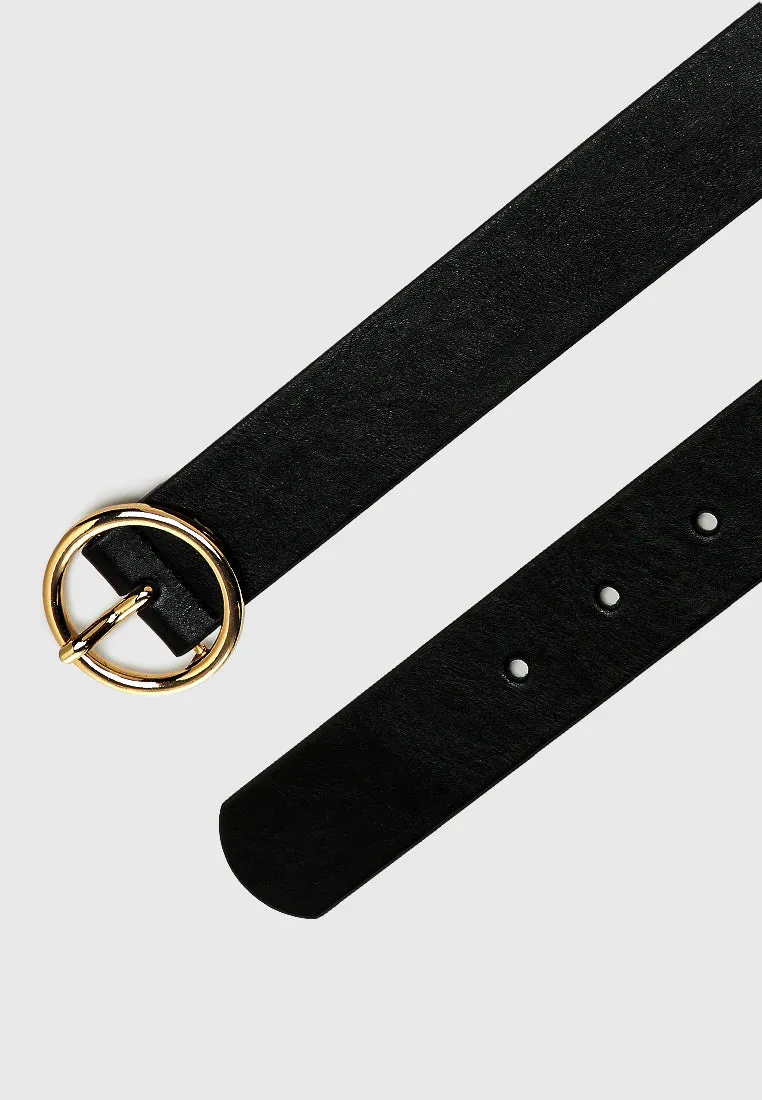 roundabout runway solid casual belt