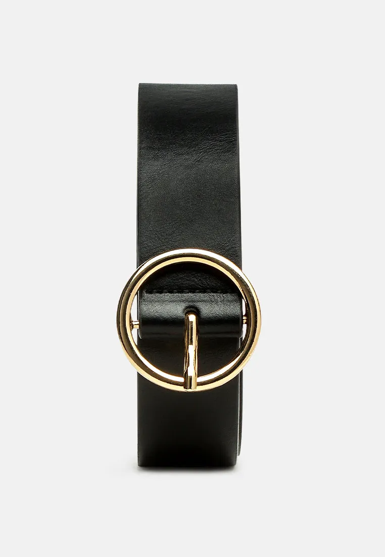 roundabout runway solid casual belt