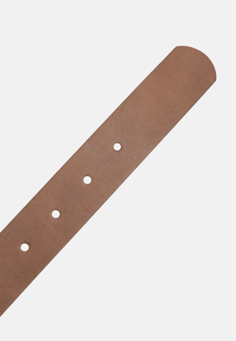 roundabout runway solid casual belt