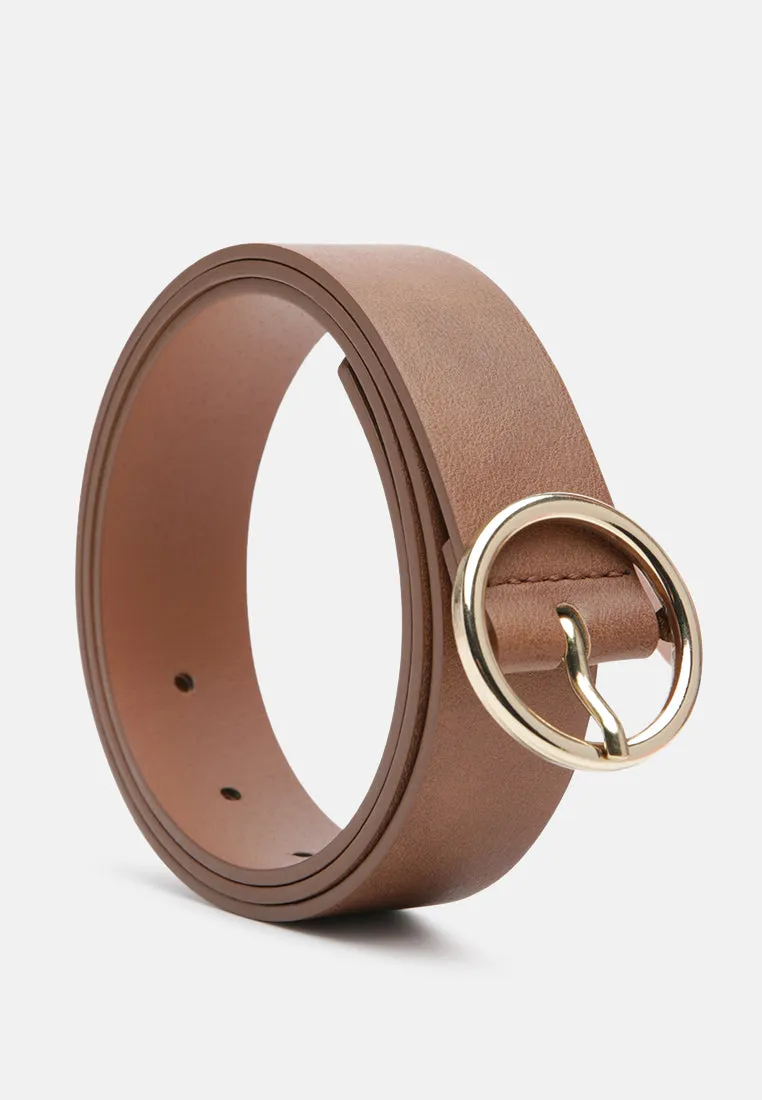 roundabout runway solid casual belt