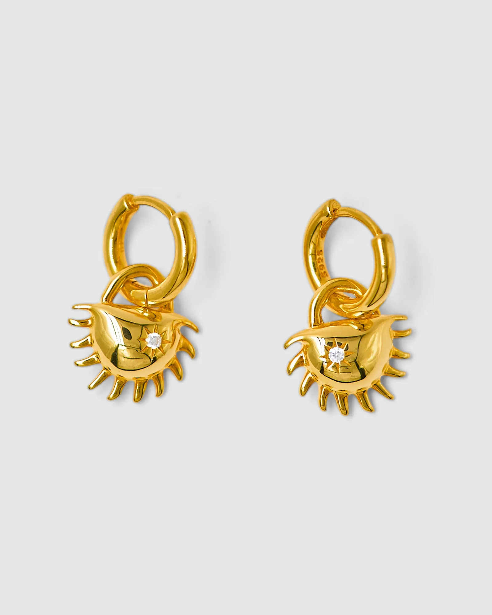 Solida Charm Earrings Clear