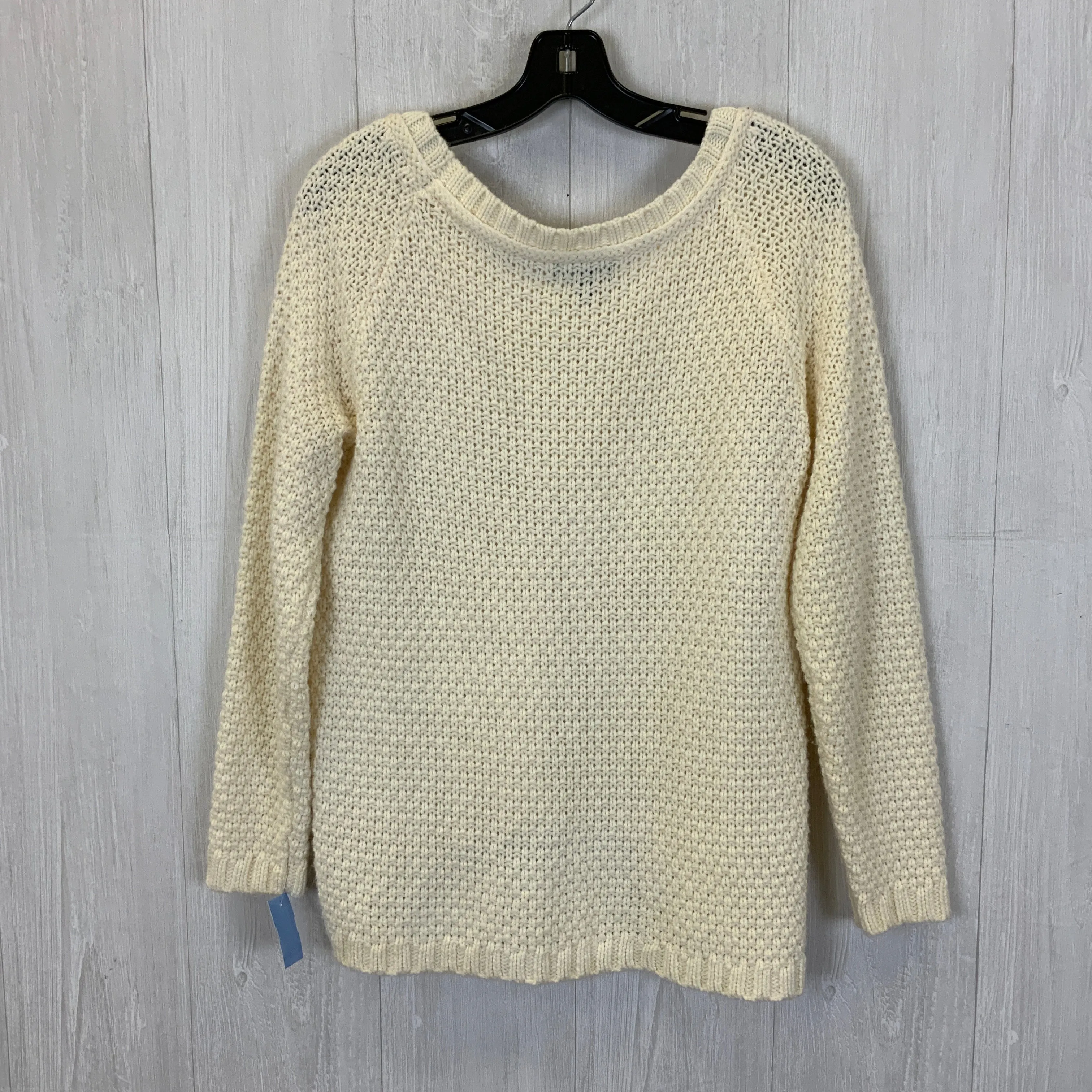 Sweater By Ana In White, Size: L
